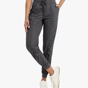 Willit Women's Workout Jogger Studio Track Athletic Pants Hiking Casual Pants L